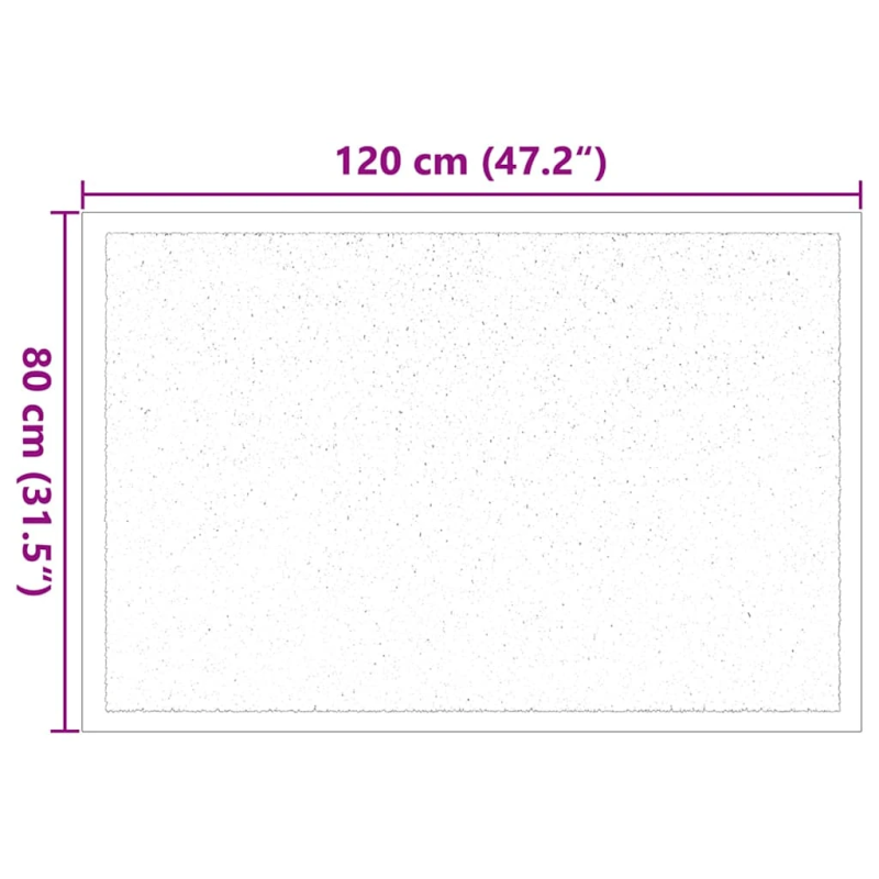 vidaXL Durvju paklājs Bordo 60 x 40 x 1.2 cm Teddy audums