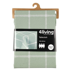 4Living galdauts Check 140×240 cm, zaļš