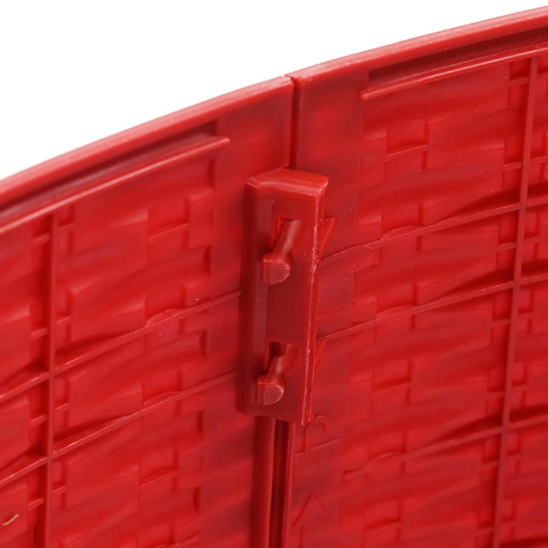 vidaXL Ziemassvētkueglītessvārki Sarkana DIA 65 x 24 cm Plastmasa