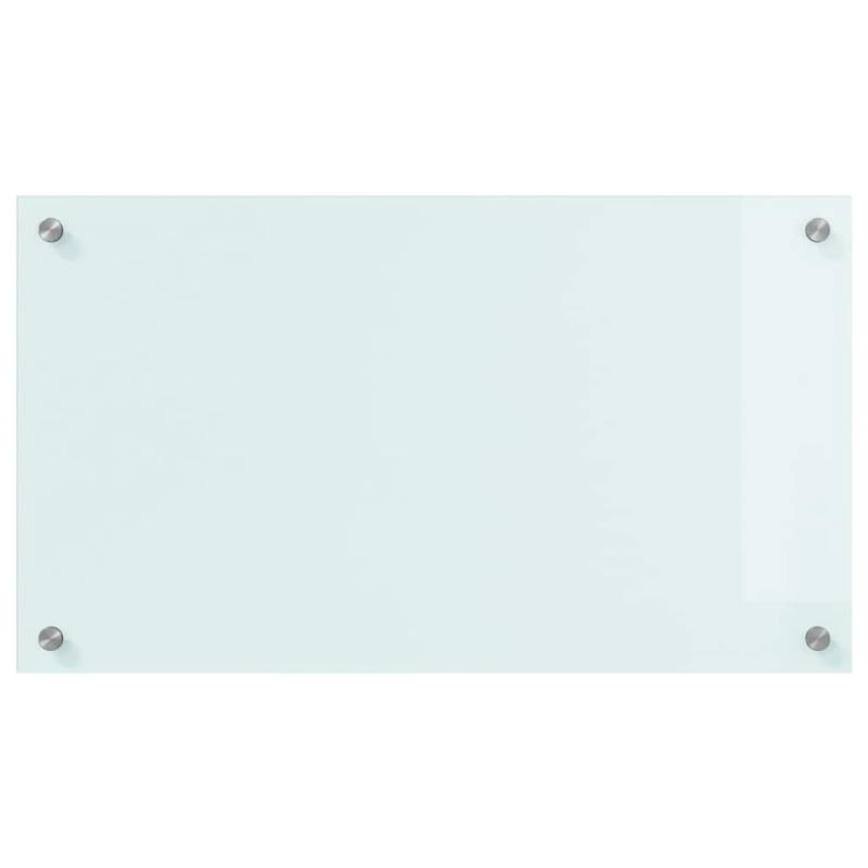 vidaXL Virtuves aizsargpanelis Balts 70 x 40 cm rūdīts stikls