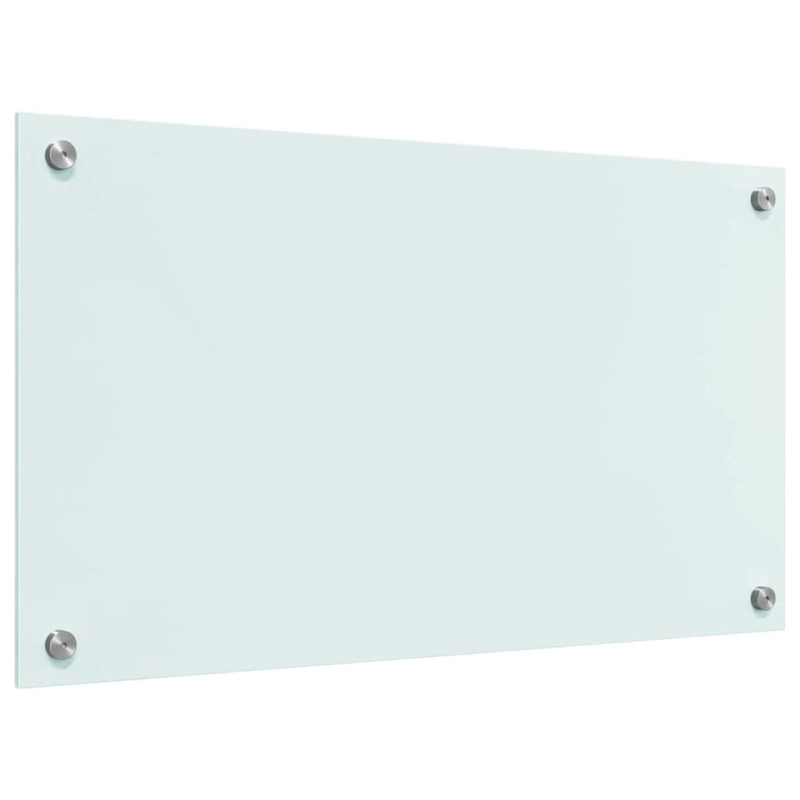 vidaXL Virtuves aizsargpanelis Balts 70 x 40 cm rūdīts stikls
