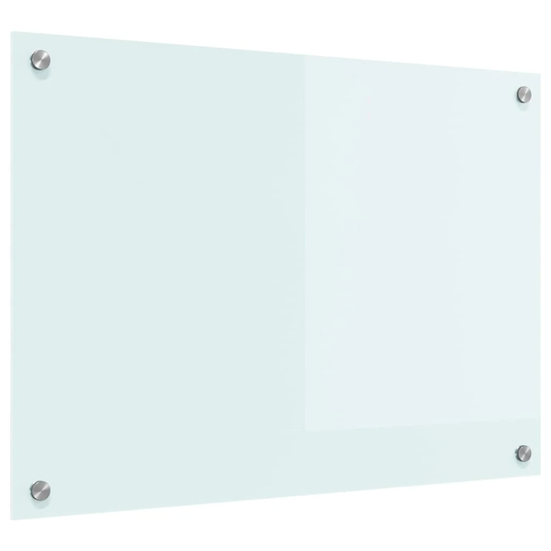 vidaXL Virtuves aizsargpanelis Balts 70 x 50 cm rūdīts stikls