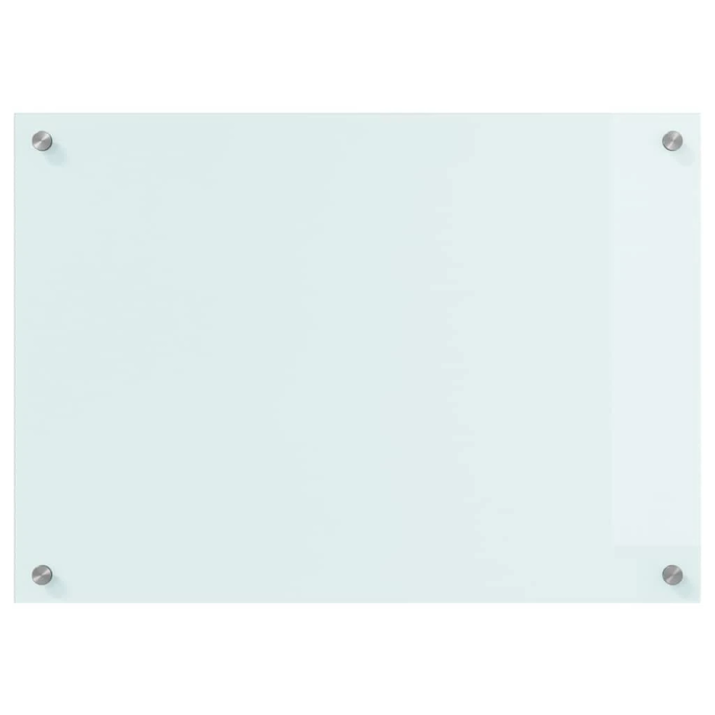 vidaXL Virtuves aizsargpanelis Balts 70 x 50 cm rūdīts stikls