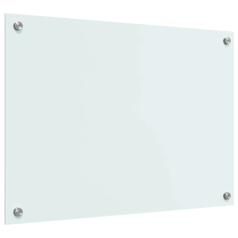 vidaXL Virtuves aizsargpanelis Balts 70 x 50 cm rūdīts stikls