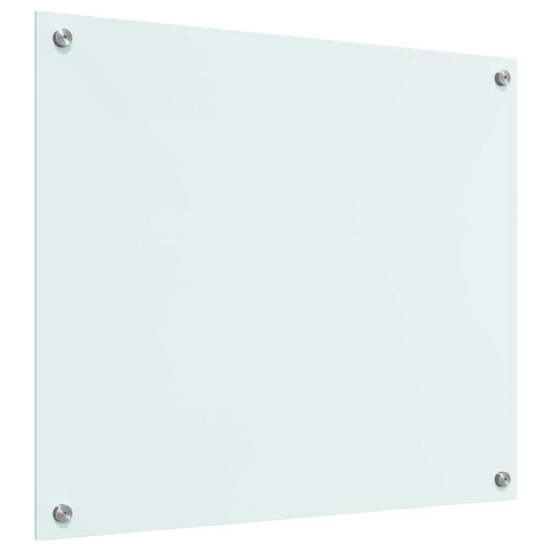 vidaXL Virtuves aizsargpanelis Balts 70 x 60 cm rūdīts stikls