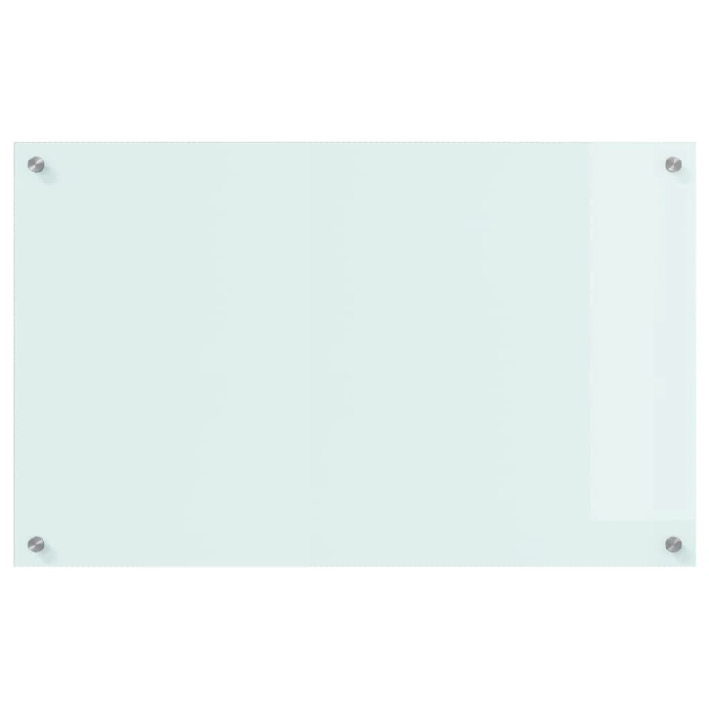 vidaXL Virtuves aizsargpanelis Balts 80 x 50 cm rūdīts stikls