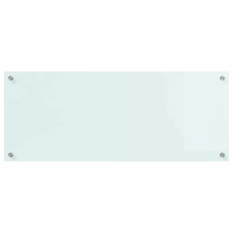 vidaXL Virtuves aizsargpanelis Balts 100 x 40 cm rūdīts stikls