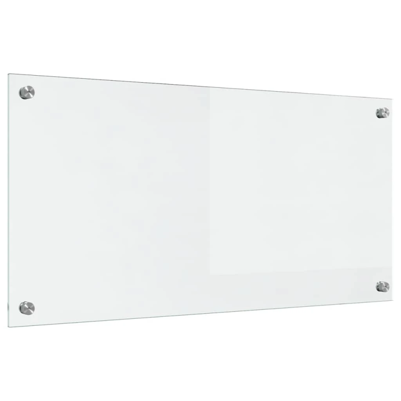 vidaXL Virtuves aizsargpanelis Caurspīdīgs 80 x 40 cm rūdīts stikls