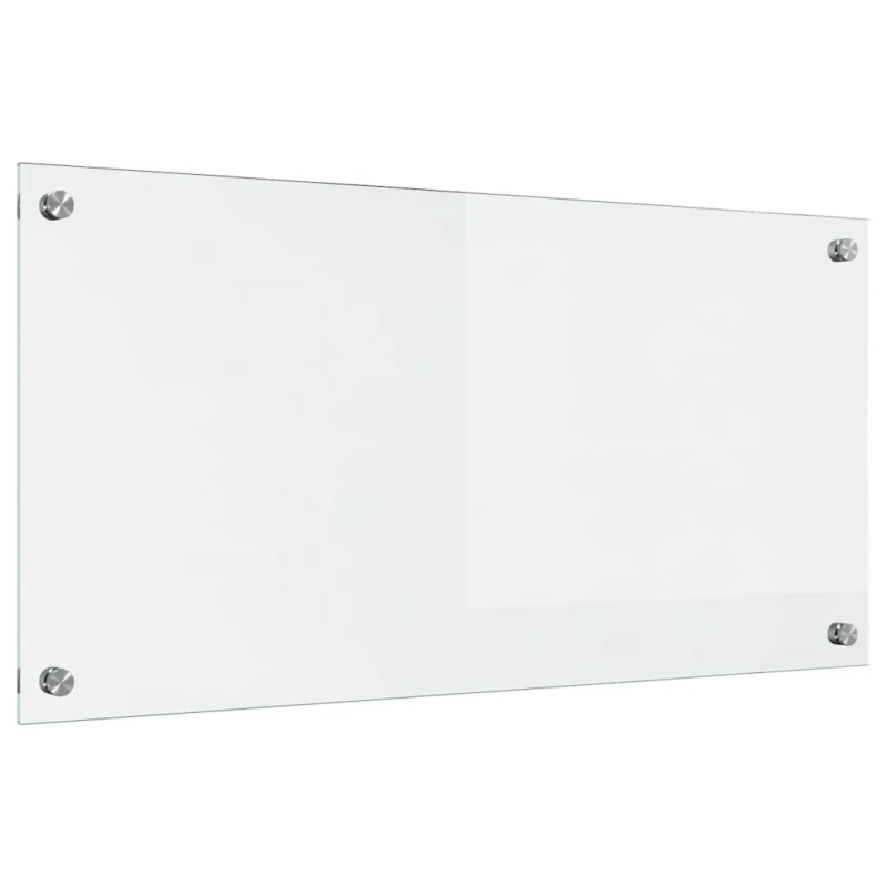 vidaXL Virtuves aizsargpanelis Caurspīdīgs 80 x 40 cm rūdīts stikls