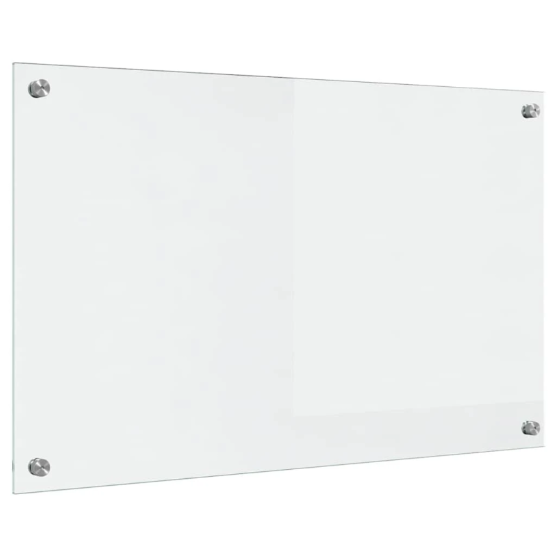 vidaXL Virtuves aizsargpanelis Caurspīdīgs 80 x 50 cm rūdīts stikls