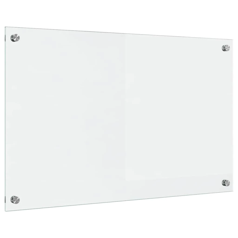 vidaXL Virtuves aizsargpanelis Caurspīdīgs 80 x 50 cm rūdīts stikls