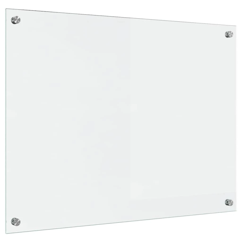 vidaXL Virtuves aizsargpanelis Caurspīdīgs 80 x 60 cm rūdīts stikls