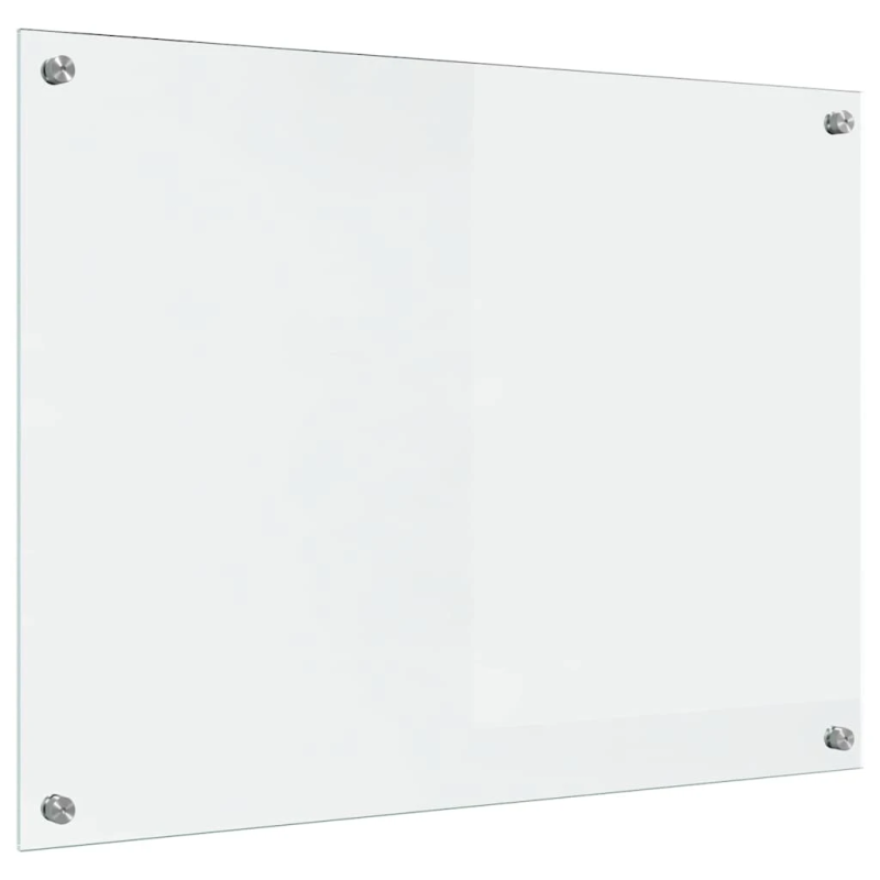 vidaXL Virtuves aizsargpanelis Caurspīdīgs 80 x 60 cm rūdīts stikls