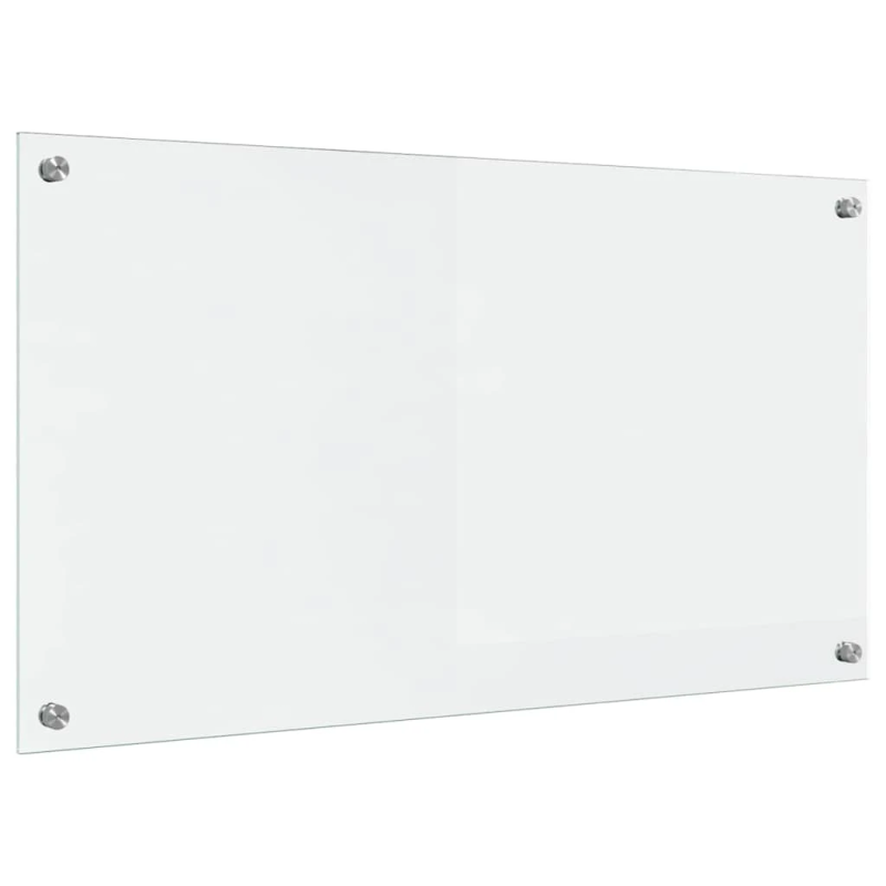 vidaXL Virtuves aizsargpanelis Caurspīdīgs 90 x 50 cm rūdīts stikls
