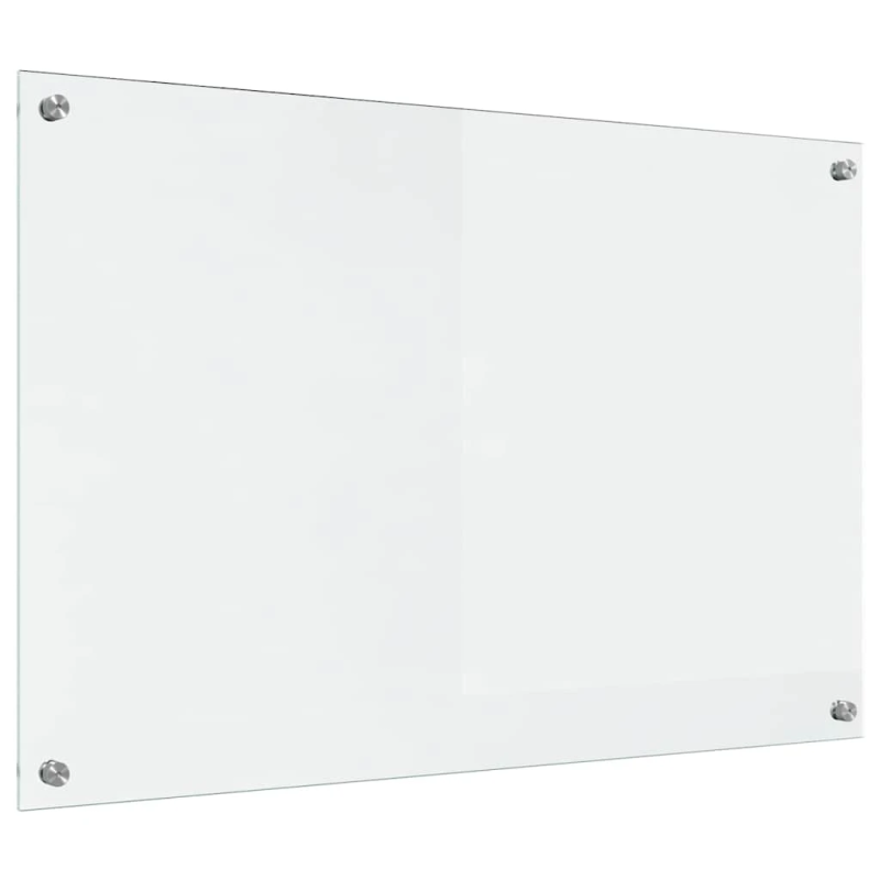 vidaXL Virtuves aizsargpanelis Caurspīdīgs 90 x 60 cm rūdīts stikls