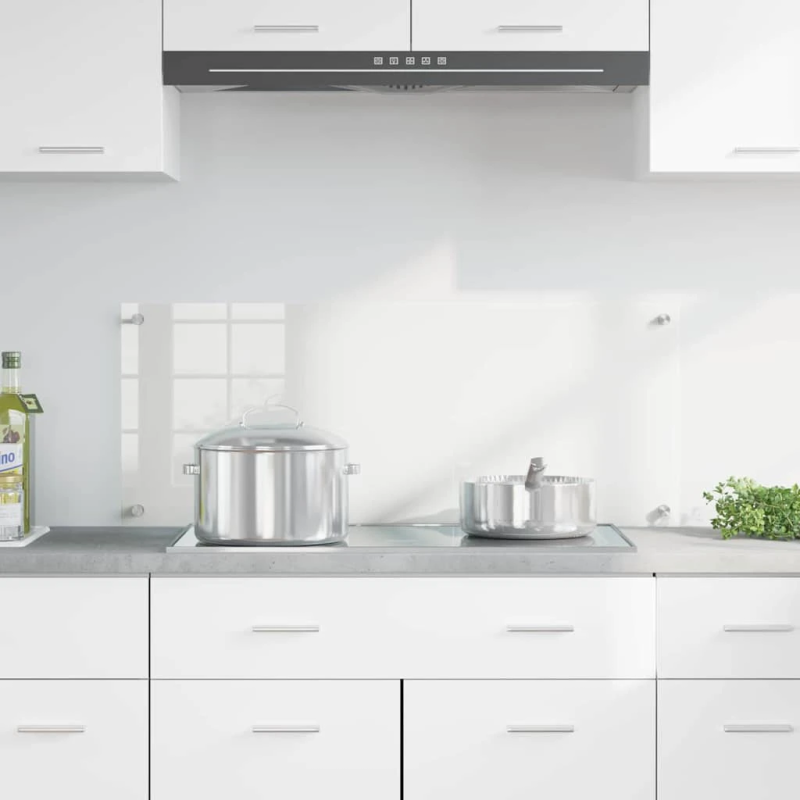 vidaXL Virtuves aizsargpanelis Caurspīdīgs 100 x 40 cm rūdīts stikls