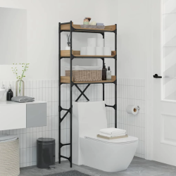 vidaXL Veļas mašīnas plaukts Artisānā ozols 67 x 25 x 163 cm