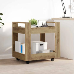 vidaXL Galda rati Artisānā ozols 60 x 45 x 60 cm Inženierijas koks