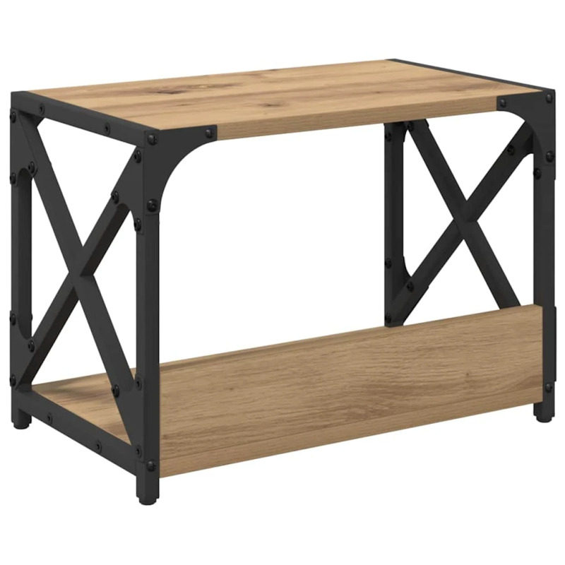 vidaXL Printera statīvs Artisānā ozols 44 x 26 x 31.5 cm