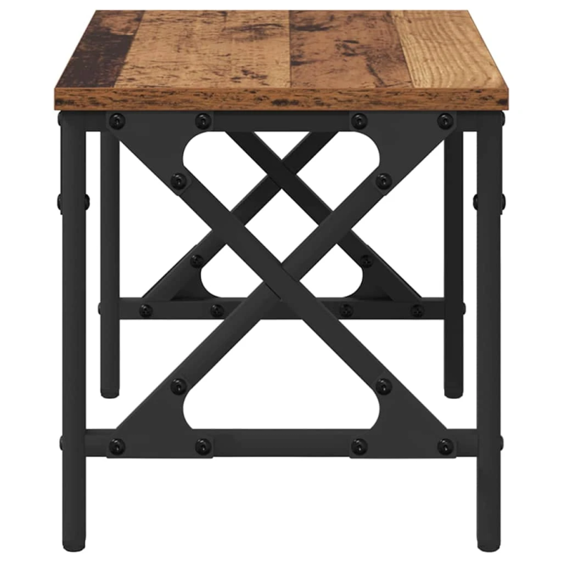 vidaXL Printera statīvs Vecs koks 40 x 30 x 31 cm Inženierijas koks