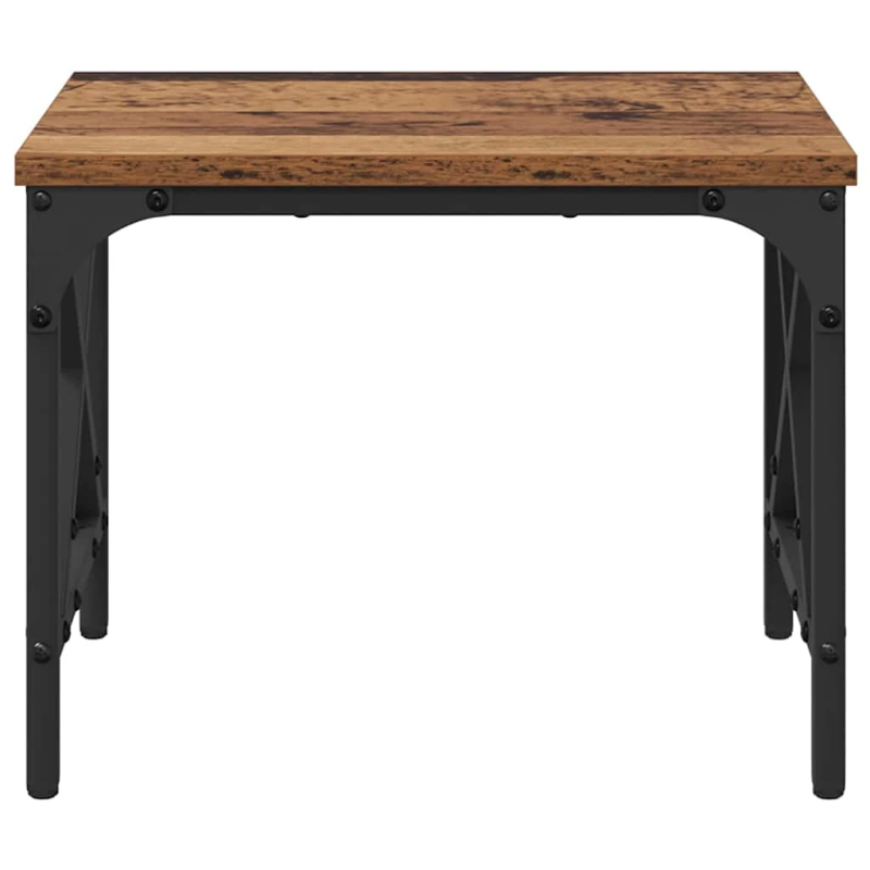 vidaXL Printera statīvs Vecs koks 40 x 30 x 31 cm Inženierijas koks