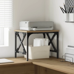 vidaXL Printera statīvs Regulējams Artisānā ozols 40 x 30 x 31 cm