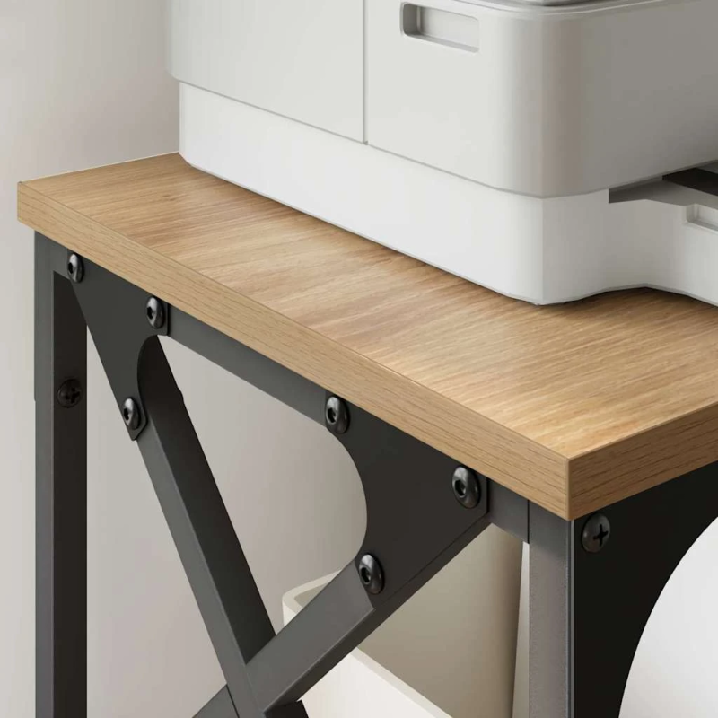 vidaXL Printera statīvs Regulējams Artisānā ozols 40 x 30 x 31 cm