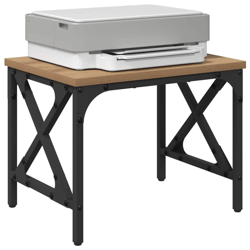 vidaXL Printera statīvs Regulējams Artisānā ozols 40 x 30 x 31 cm