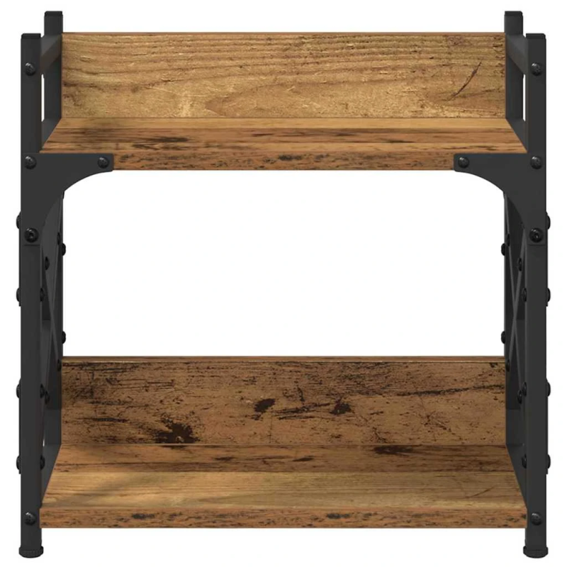 vidaXL Printera statīvs Vecs koks 40 x 20 x 40 cm Inženierijas koks