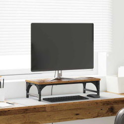 vidaXL Monitoru statīvs Vecs koks 55 x 23 x 14 cm Inženierijas koks