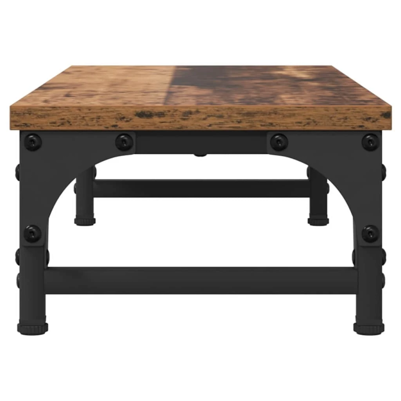 vidaXL Monitoru statīvs Vecs koks 55 x 23 x 14 cm Inženierijas koks