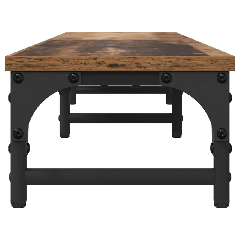 vidaXL Monitoru statīvs Vecs koks 105 x 23 x 15,5 cm Inženierijas koks