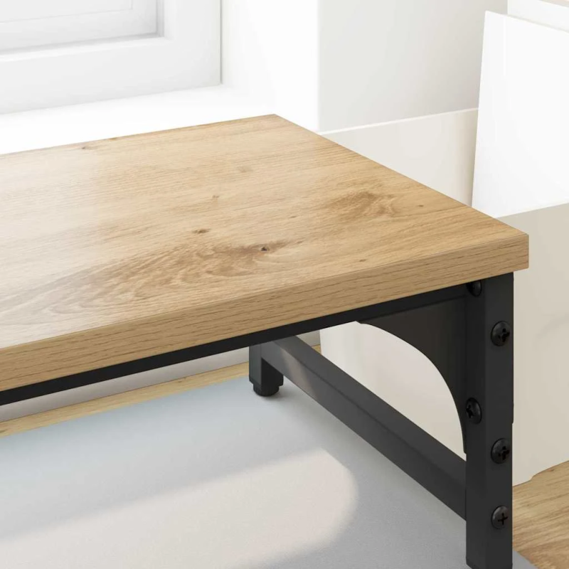 vidaXL Monitoru statīvs Artisānā ozols 105 x 23 x 15,5 cm