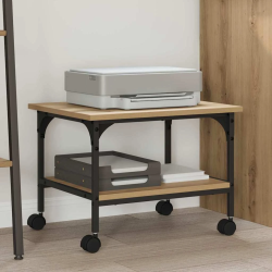 vidaXL Printera statīvs Artisānā ozols 50 x 40 x 38 cm