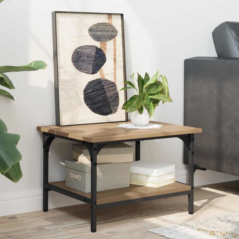 vidaXL Printera statīvs Artisānā ozols 50 x 40 x 38 cm