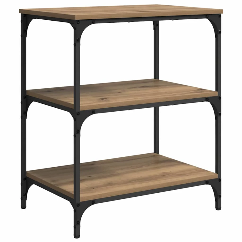 vidaXL Virtuves ratiņš Artisānā ozols 60 x 41 x 76 cm