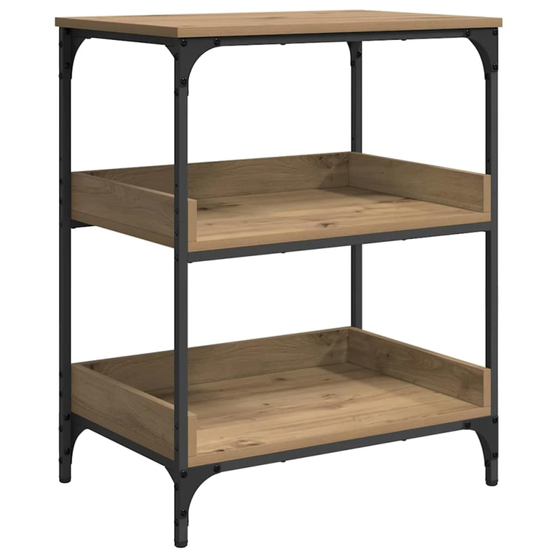 vidaXL Virtuves ratiņš Artisānā ozols 60 x 41 x 80.5 cm