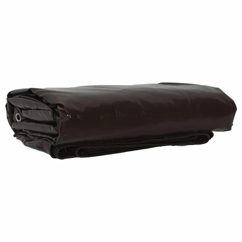 vidaXL Tarps 650g - m² Brūna 3 x 5 m Audekls ar PVC pārklājumu