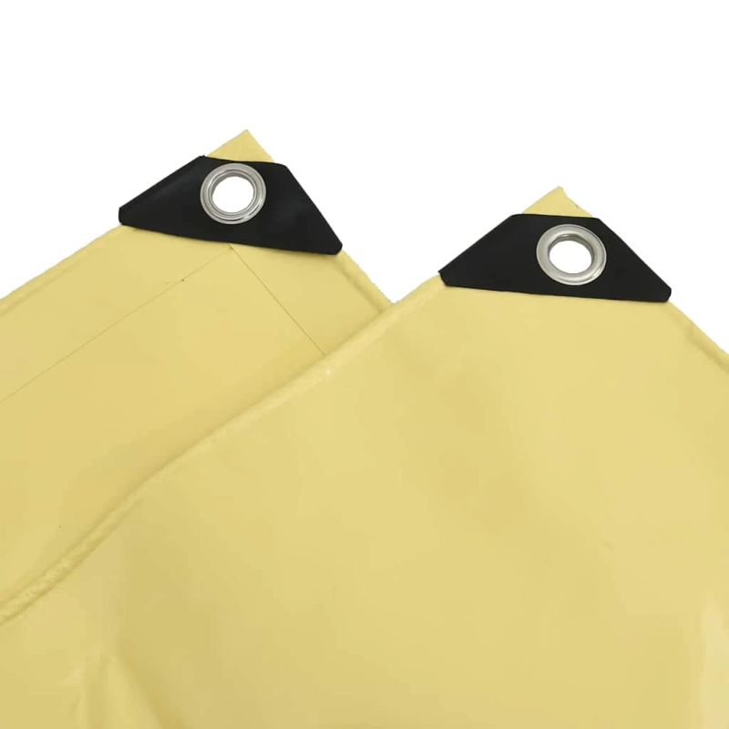 vidaXL Tarps 650g - m² Bēša 2,5 x 4,5 m Audekls ar PVC pārklājumu