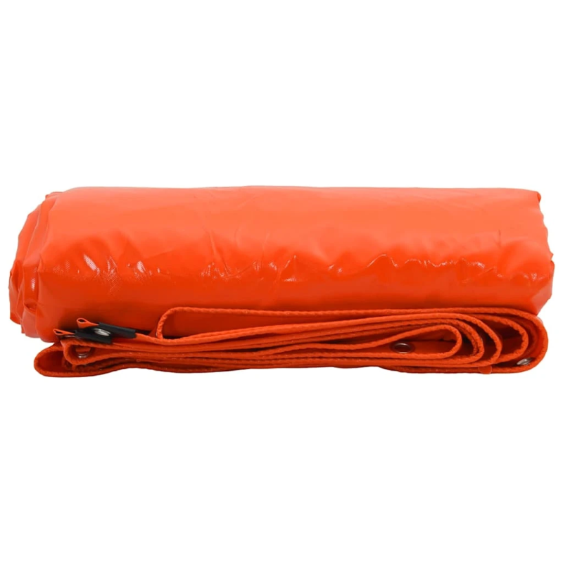 vidaXL Tarps 650g - m² Oranža 3 x 4 m Audekls ar PVC pārklājumu