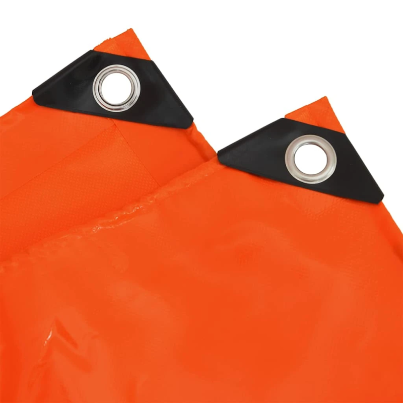 vidaXL Tarps 650g - m² Oranža 3 x 5 m Audekls ar PVC pārklājumu