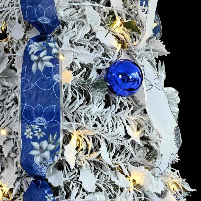 vidaXL Mākslīgā Ziemassvētku eglīte su 50 LED Balts 120 cm PVC