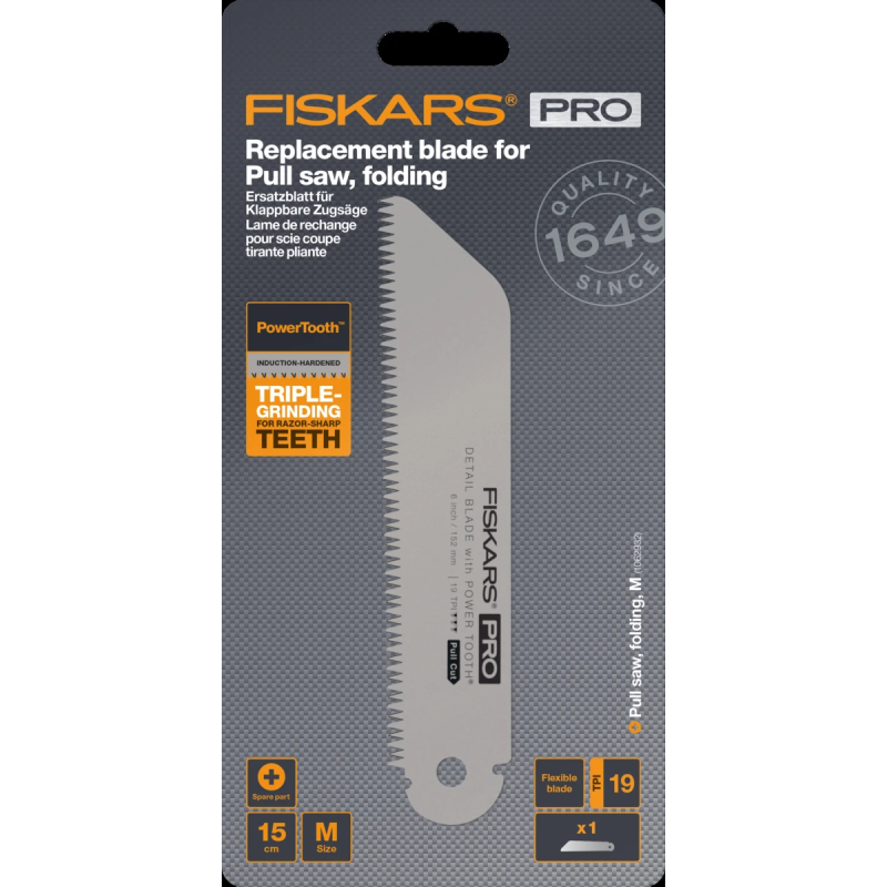 Pro power tooth pull zāģa asmens 15 cm, 19 tpi