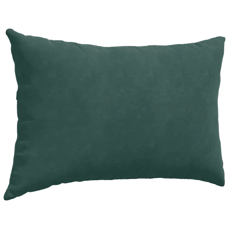 vidaXL Dīvāna spilveni 2 pcs Tumši zaļa 60 x 40 cm Korduroja audums