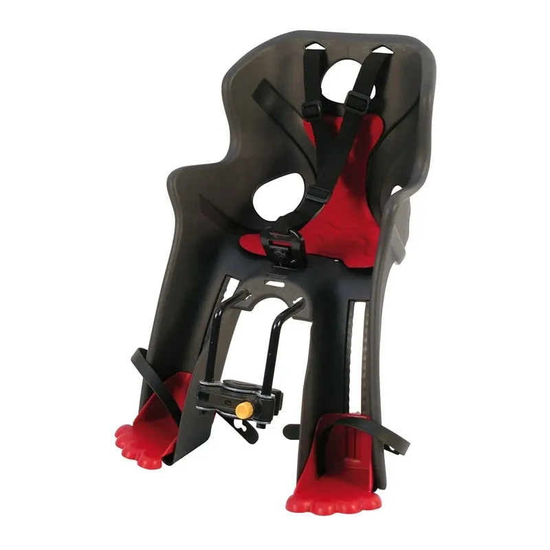 Bērnu sēdeklis velosipēdam Bellelli, sarkana krās.-pelēka krās., priekšā