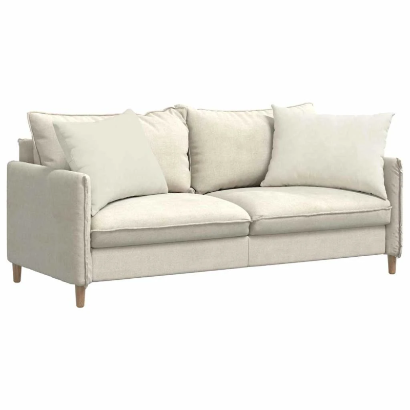 vidaXL Dīvāna spilveni 2 pcs Krēmkrāsa 70 x 50 cm Korduroja audums