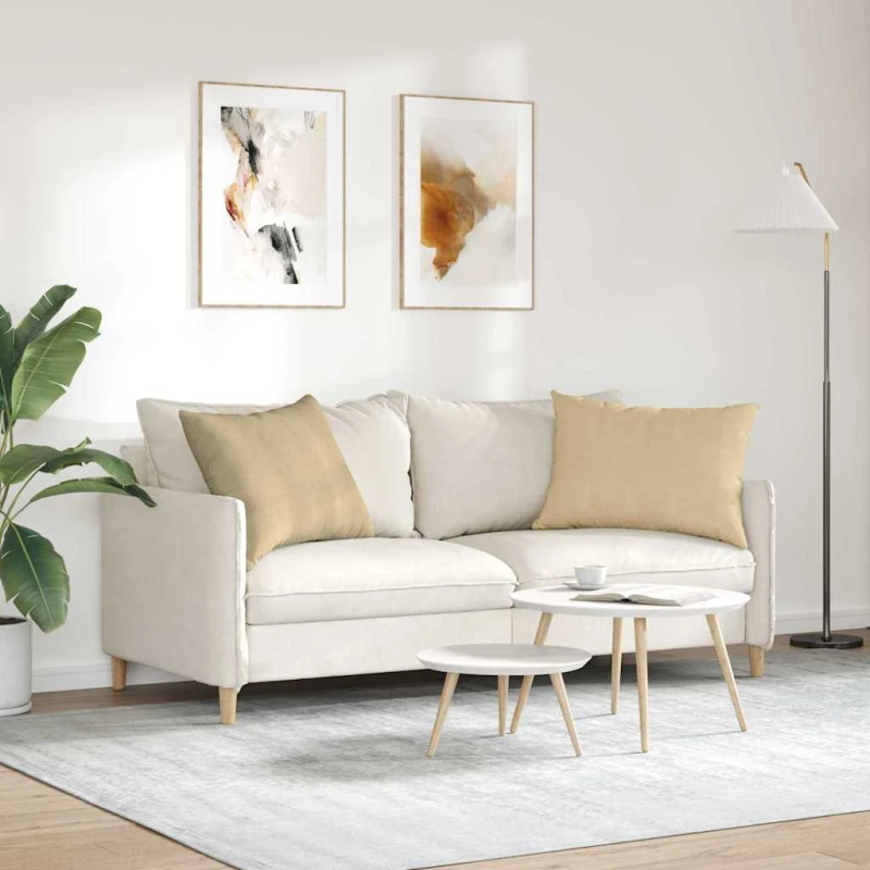 vidaXL Dīvāna spilveni 2 pcs Pelēki zaļa 70 x 50 cm Korduroja audums