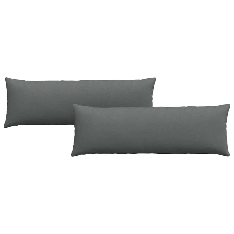 vidaXL Dīvāna spilveni 2 pcs Tumši pelēks 120 x 40 cm audums