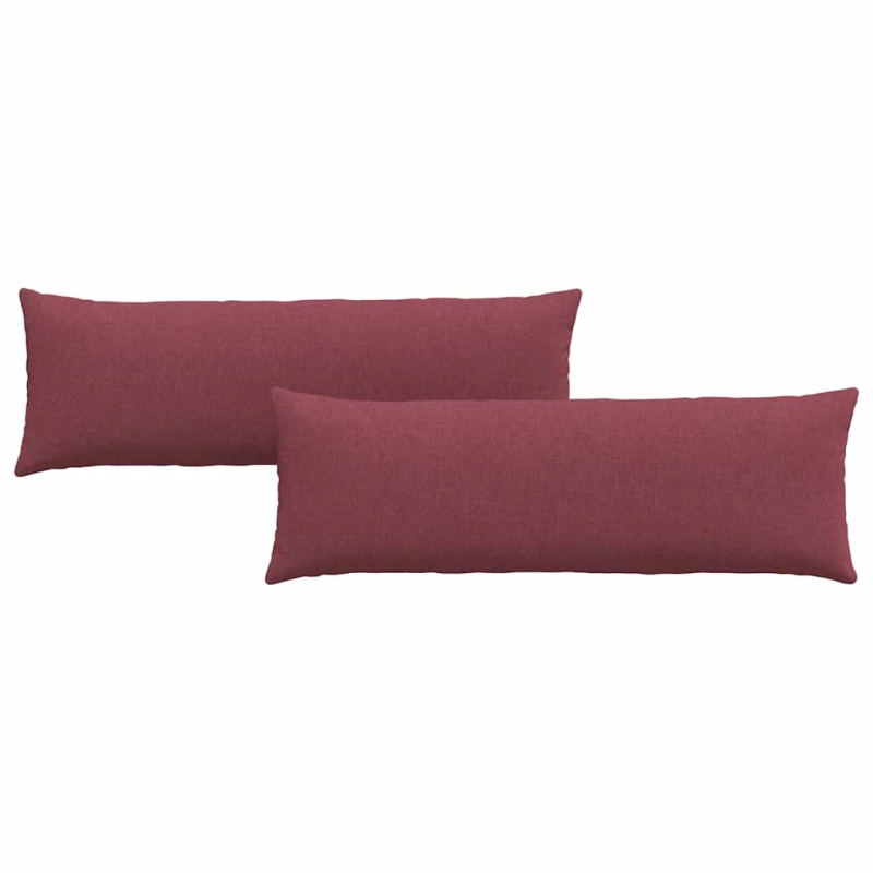 vidaXL Dīvāna spilveni 2 pcs Vīna sarkans 120 x 40 cm audums