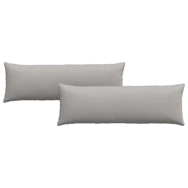 vidaXL Dīvāna spilveni 2 pcs Mākoņu pelēka 120 x 40 cm audums